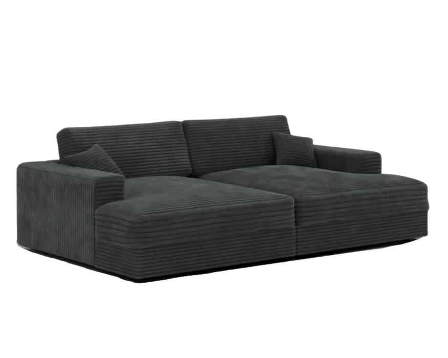 ERIKA - Sofa 105" corduroy noir