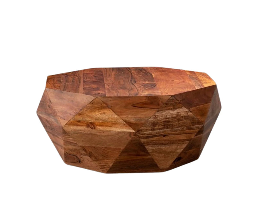 DIAMOND - Table de salon en acacia massif