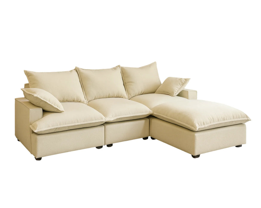 AUDREY - Modulaire 105" 4 morceaux beige