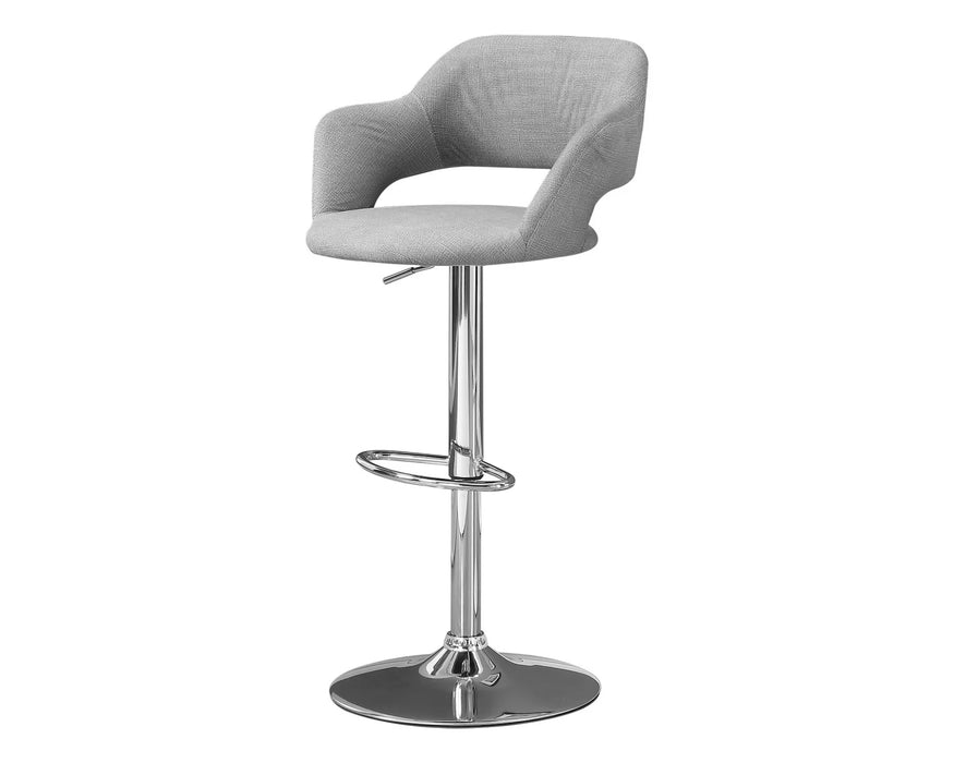 EZIO - Tabouret de bar ajustable gris