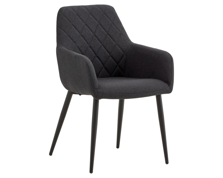 PRISKA - Chaise de salle à manger noir