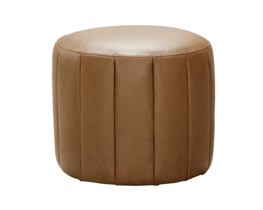 ISLA – Ottoman rond caramel