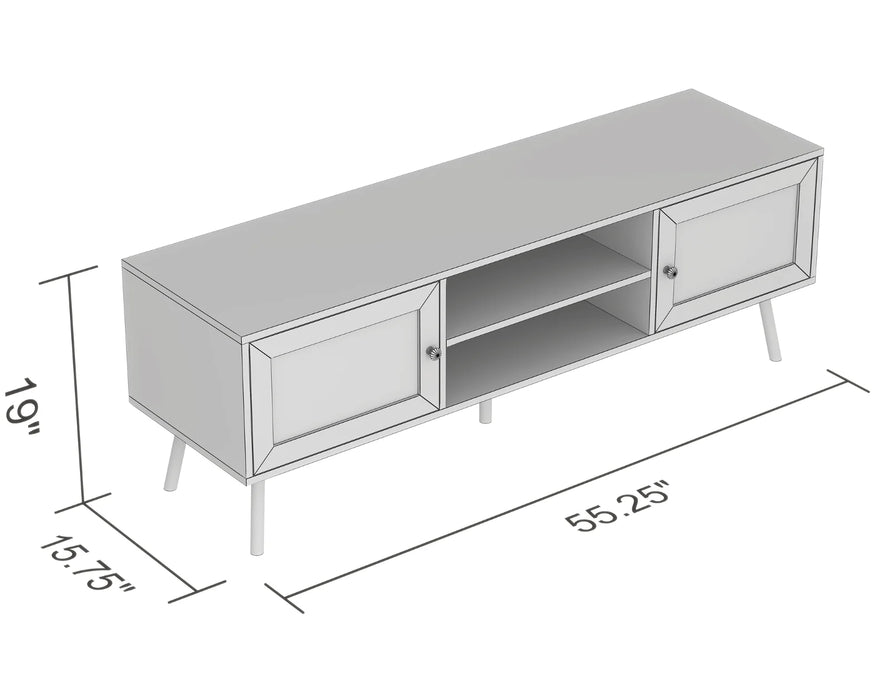 ALBA - 56" TV stand in natural light oak