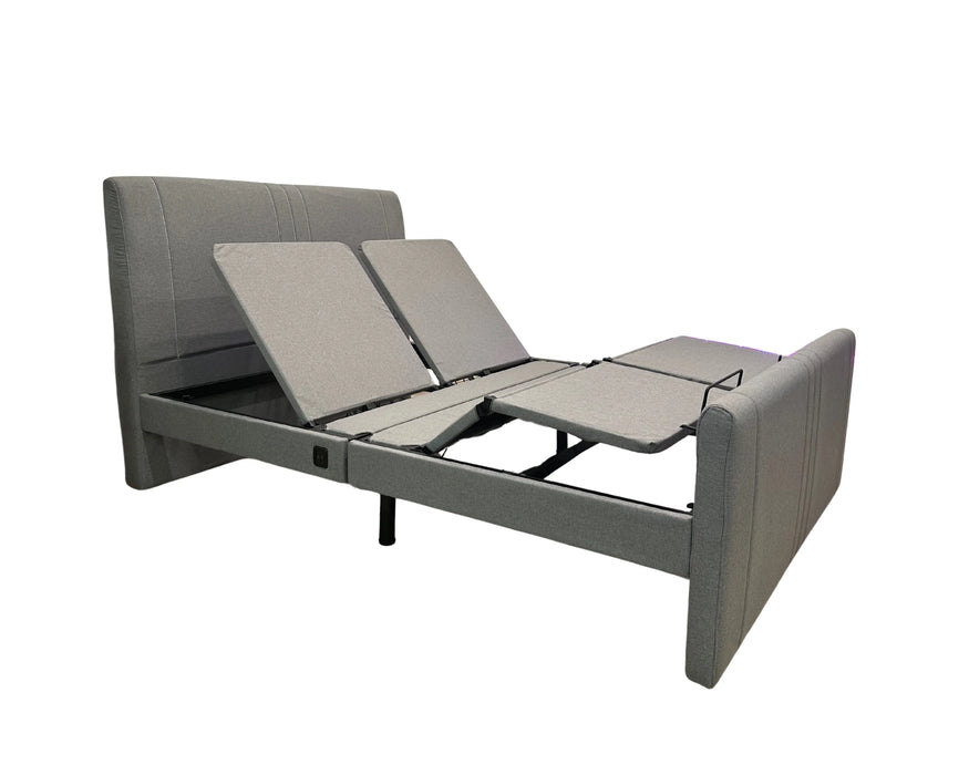GASPARD - Base de lit ajustable électrique avec massage intégré gris