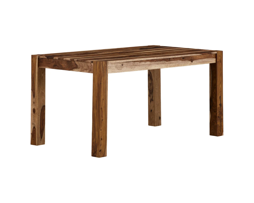 TAJA - Table à manger en bois sheesham massif