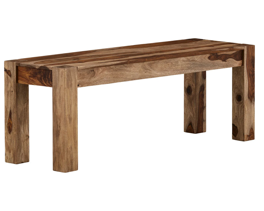 TAJA - Banc de salle à manger en bois sheesham