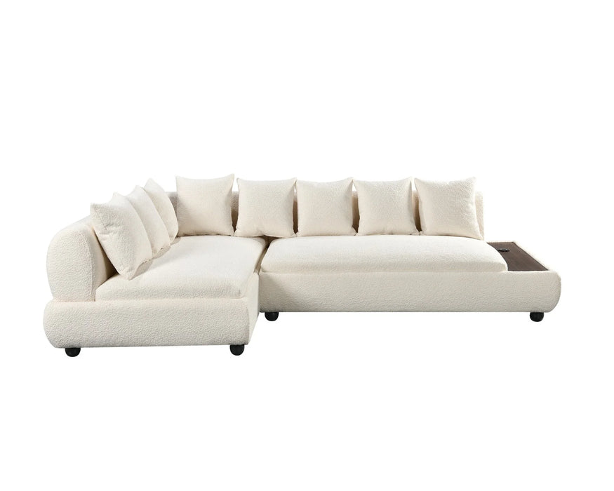 MERINGUE - Sofa sectionnel 117" blanc