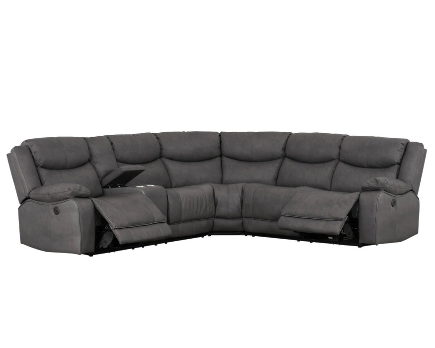ADEJA - Sofa 115" inclinable motorisé taupe