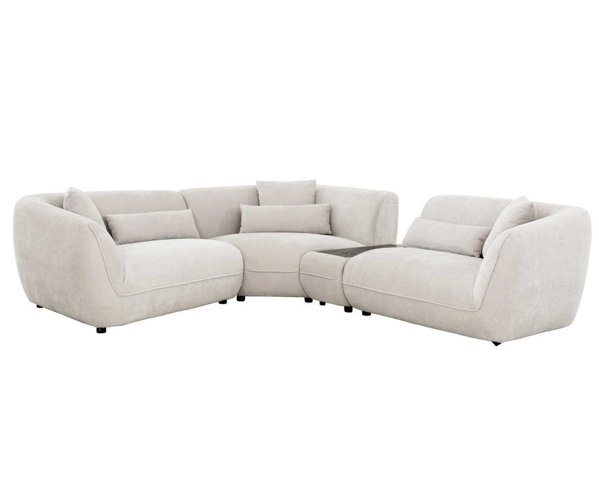 BALIN - Sofa modulaire 115" taupe