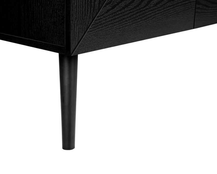 OSLO - 72" smooth black TV stand