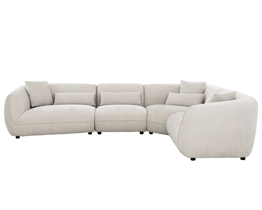 BALIN - Sofa modulaire 132" taupe