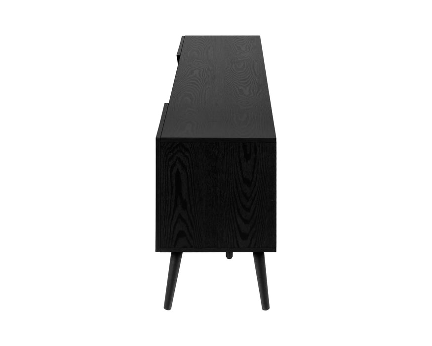 OSLO - 72" smooth black TV stand