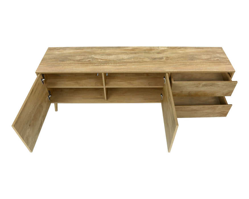 TIMO - 72" pale walnut TV stand