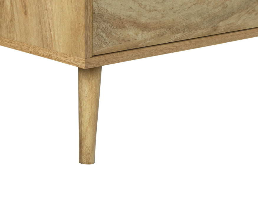 TIMO - 72" pale walnut TV stand