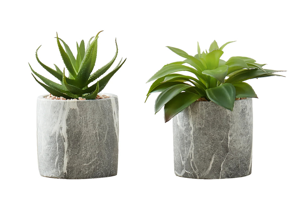 Set of two artificial plants