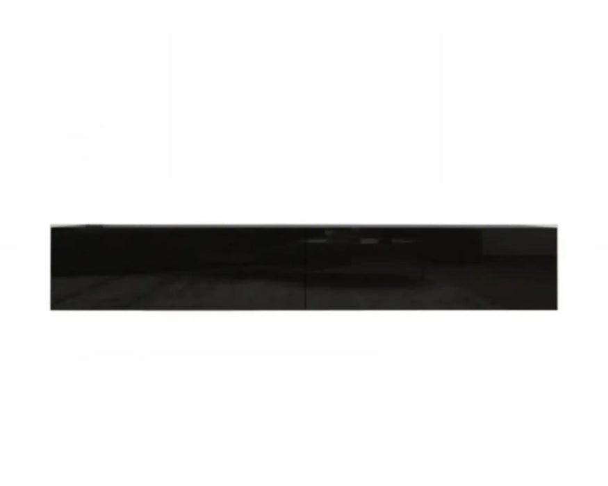 ICY - 66" floating black TV stand