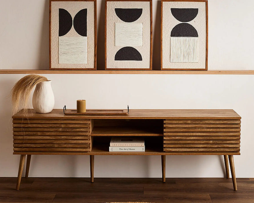 LIVIA - 72" pale walnut TV stand