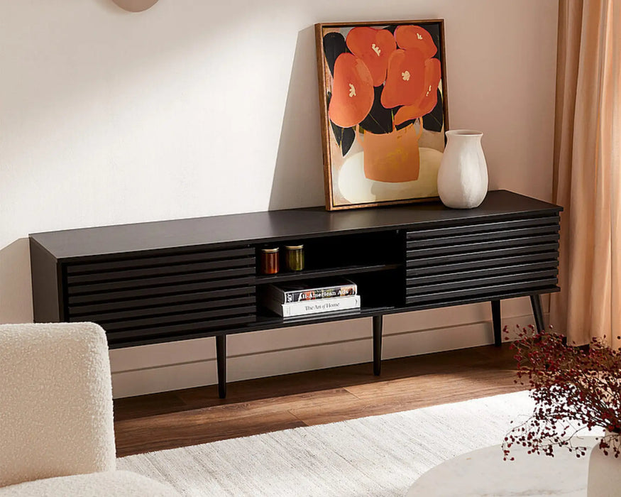 LIVIA - 72" black TV stand