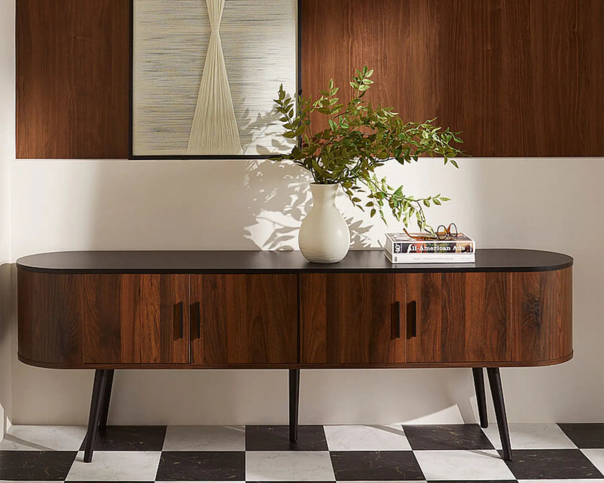 CARLY - 72" dark walnut TV stand
