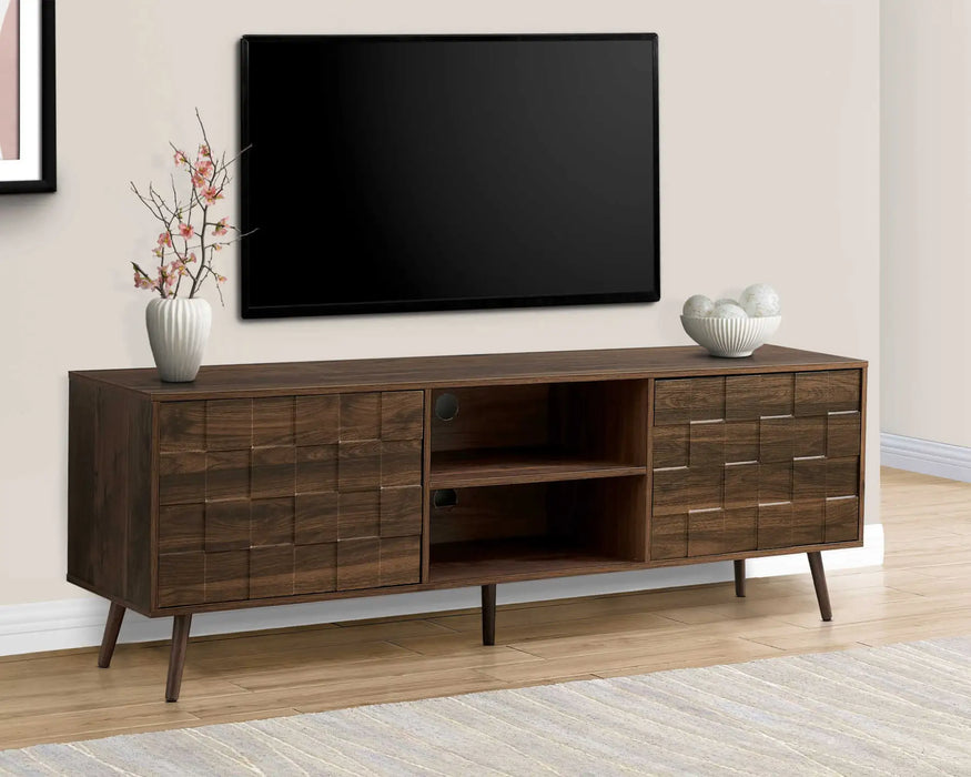 MILO - 71" TV stand in dark walnut