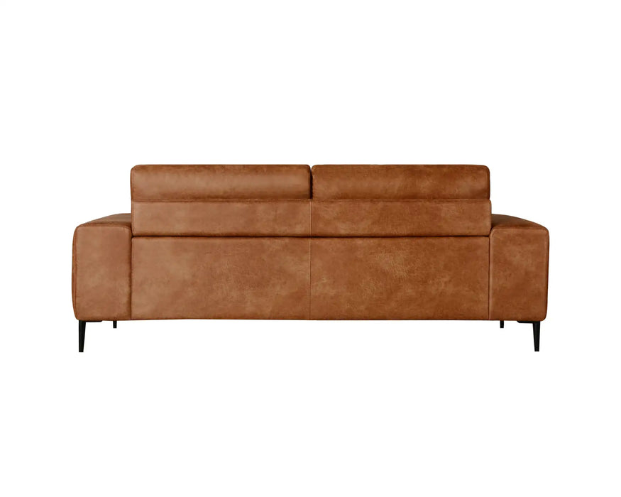 SHONDA - 84" burnt orange sofa