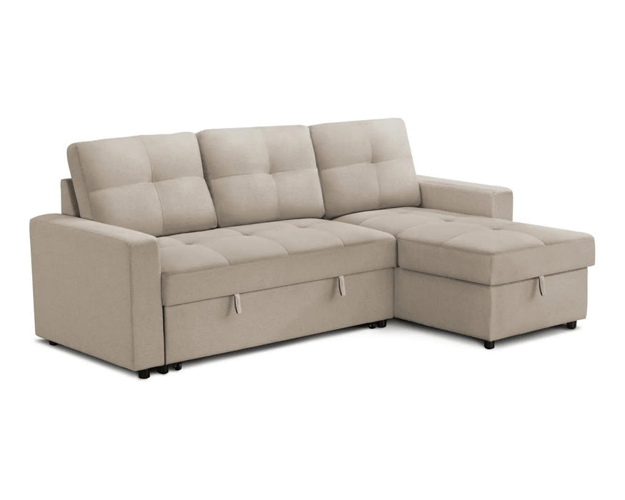 LEO - Sofa-lit 90" réversible beige
