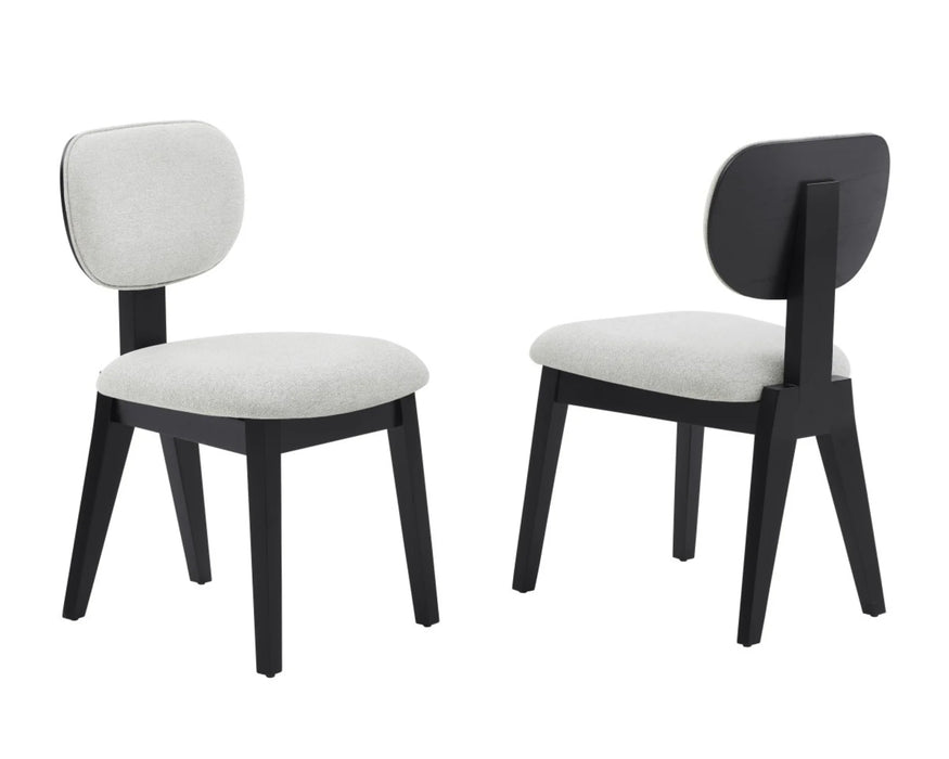 SUND - Chaise de cuisine contemporaine noire