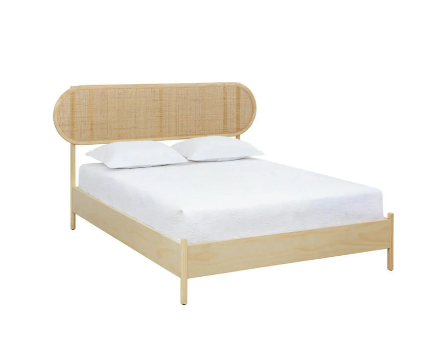 GYPSY - Base de lit bois d'hévéa massif naturel