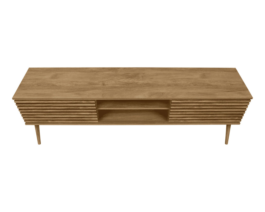 LIVIA - 72" pale walnut TV stand