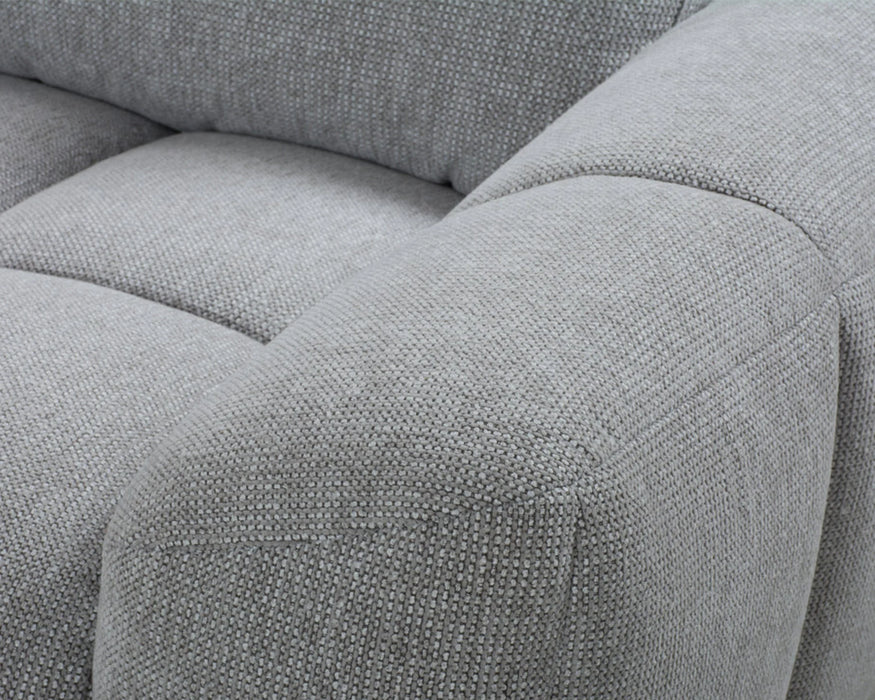 TEMPO - Sofa sectionnel 116" gris