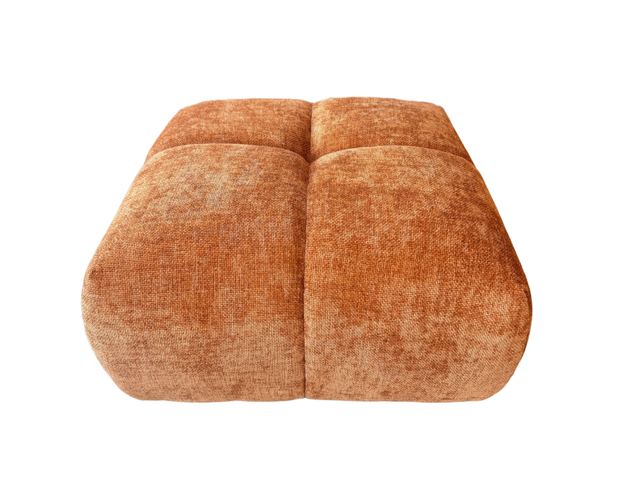 OLIVIA - Petit ottoman orange