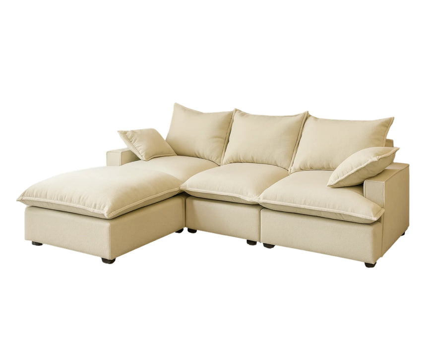 AUDREY - Modulaire 105" 4 morceaux beige