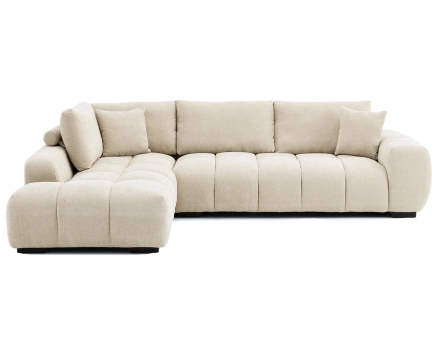 CIELLO - 120" orange sectional sofa