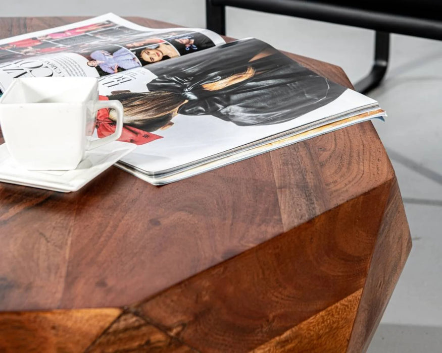 DIAMOND - Table de salon en acacia massif