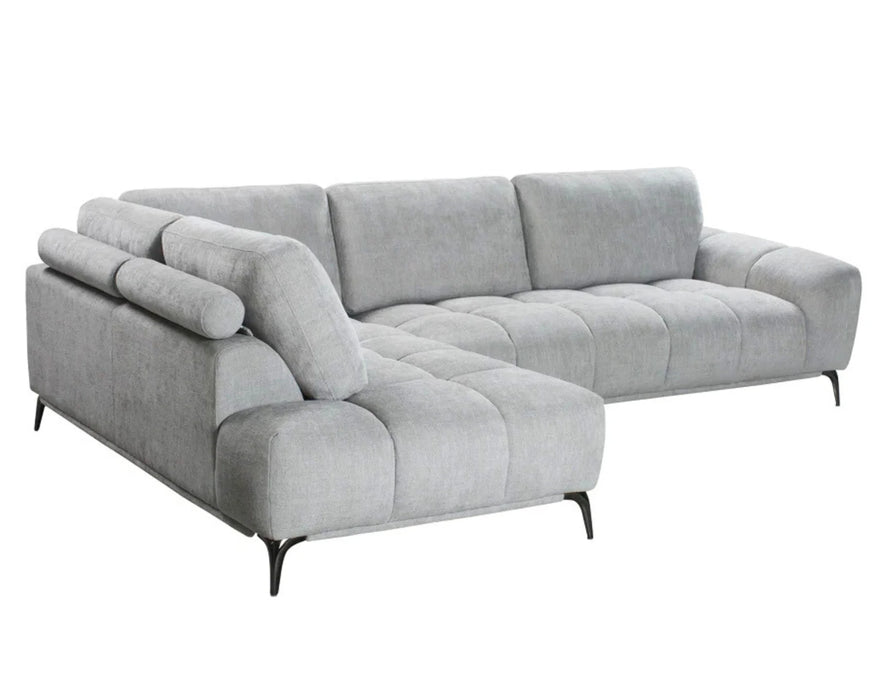 TEMPO - Sofa sectionnel 116" gris