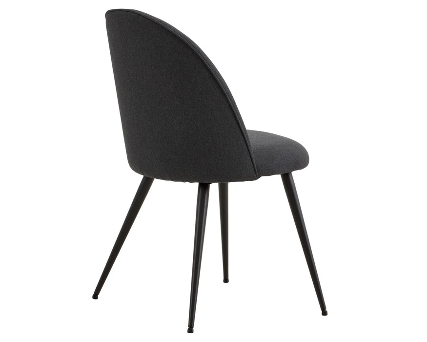 MÉLINA - Chaise de salle à manger gris foncé