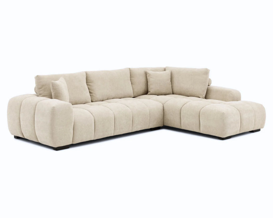 CIELLO - 120" orange sectional sofa
