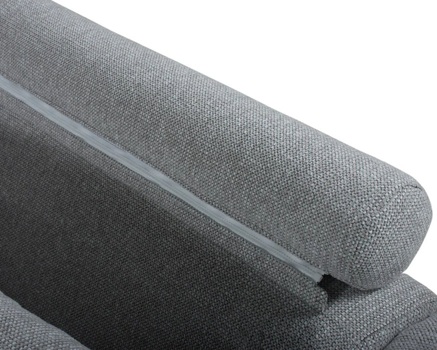 TEMPO - Sofa sectionnel 116" gris
