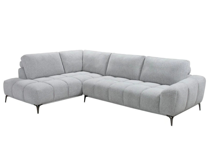 TEMPO - Sofa sectionnel 116" gris