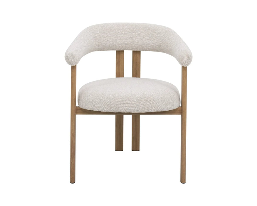 ARVID - Scandinavian kitchen chair with beige armrests