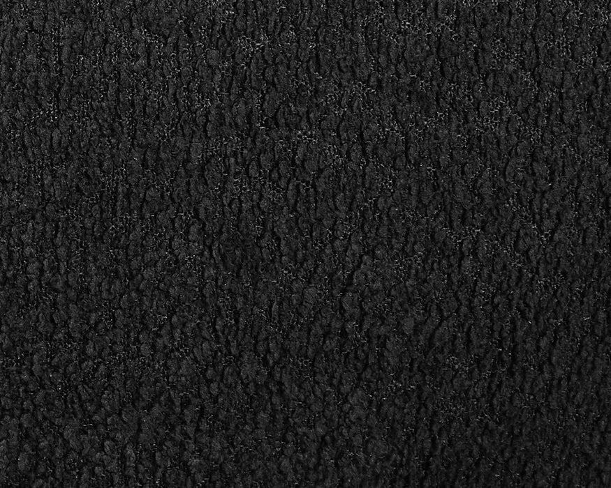 LARKA - Base de lit tissu bouclé noir