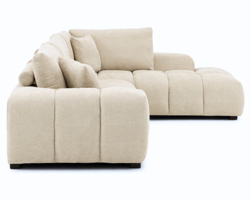 CIELLO - 120" orange sectional sofa