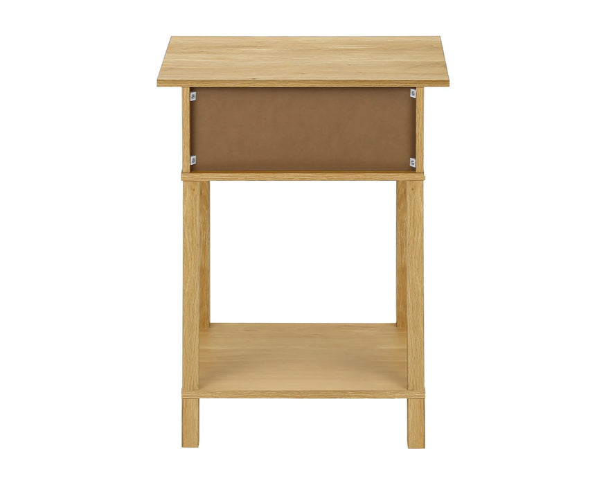 TINA - Table de chevet 1 tiroir rotin naturel