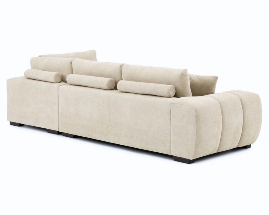 CIELLO - 120" orange sectional sofa