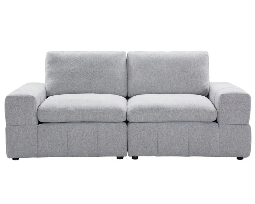ENZO - 88" Modular Loveseat, Grey
