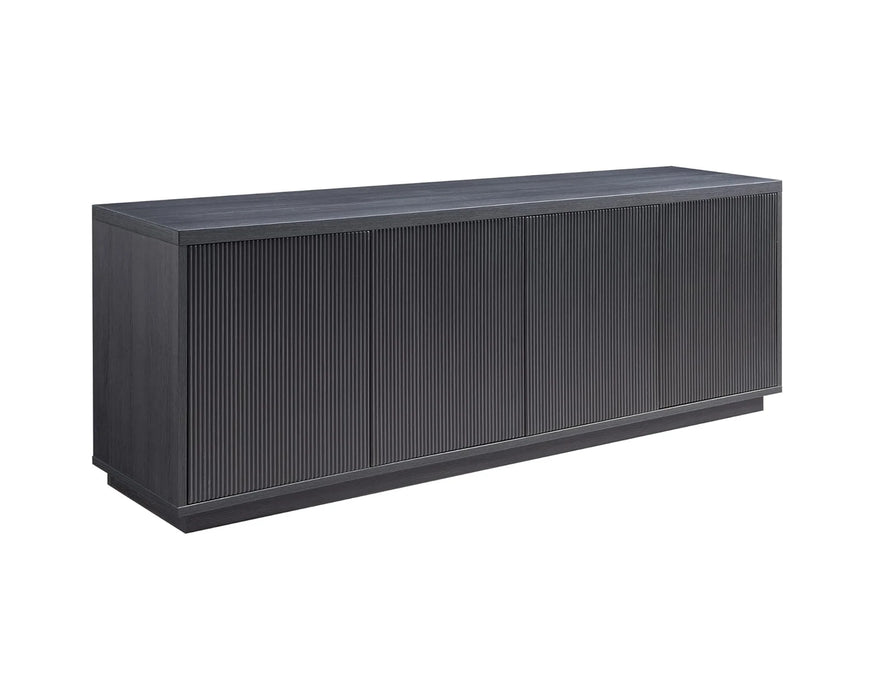 ALEXIA - Buffet 90" pin brésilien charcoal