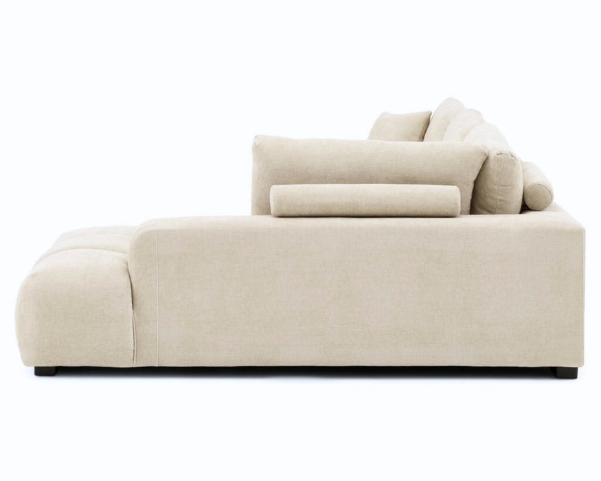 CIELLO - 120" orange sectional sofa