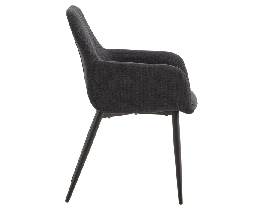 PRISKA - Chaise de salle à manger noir
