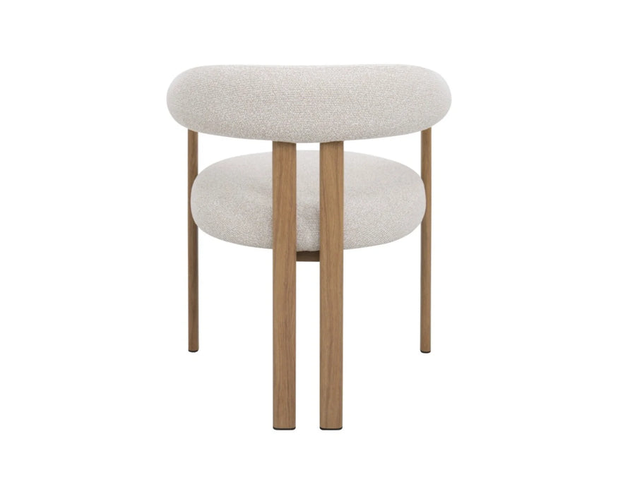 ARVID - Scandinavian kitchen chair with beige armrests