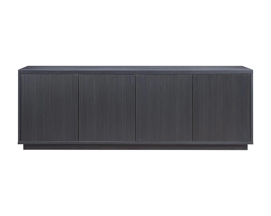 ALEXIA - Buffet 90" pin brésilien charcoal